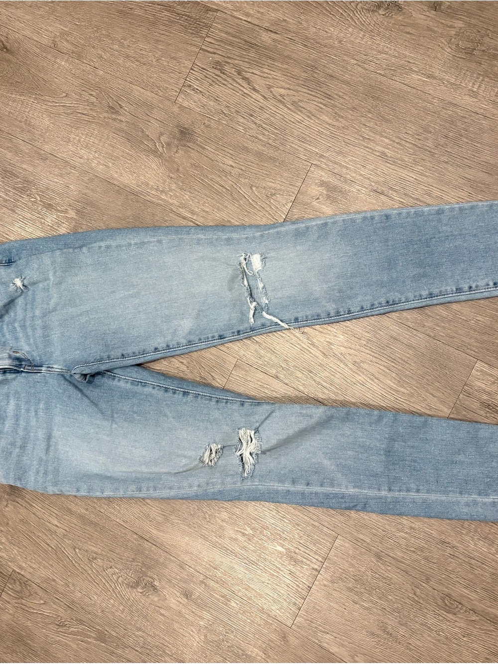 LEVIs Ripped Blue Slim Straight Jeans - Picture 4 of 4